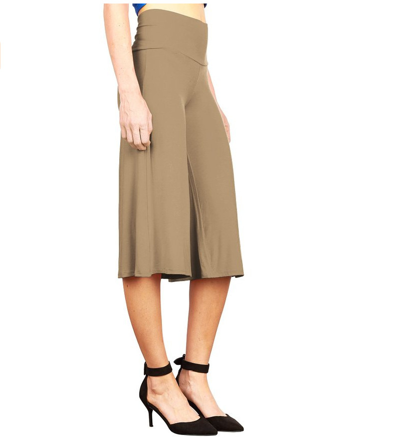 SZ60023-2 Womens Fashionable Wide Leg Pants Casual Ladies Loose Trousers